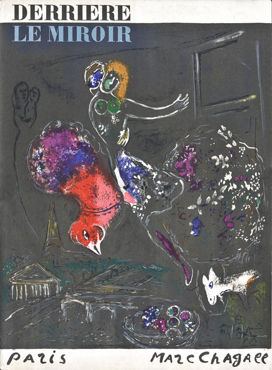 Marc Chagall - Nacht-in-Paris, Lithographie